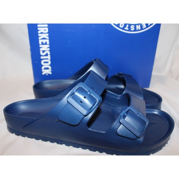 Birkenstock Men Arizona Essentials EVA Sandal NAVY BLUE NIB REG - Picture 1 of 6